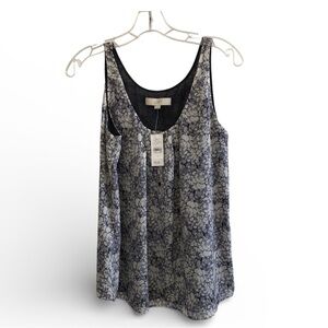 LOFT Print Tank Blouse